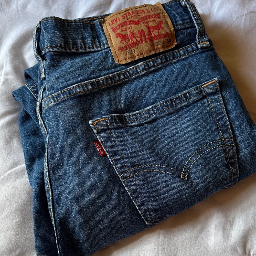 Levi's Men's Straight Fit Blue Jeans